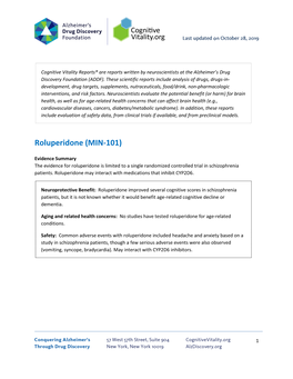 Roluperidone (MIN-101)