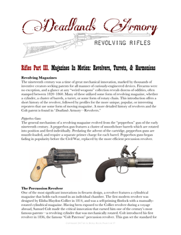 Deadlands Armory—Revolvers.”