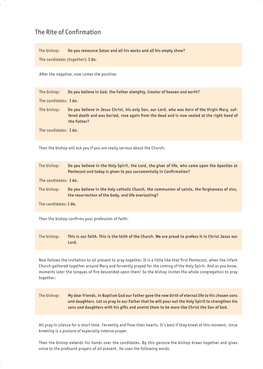 Work Sheet on the Rite of Confirmation.Pdf