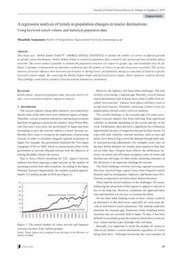 A Regression Analysis of Trends in Population Changes in Tourist Destinations: Using Keyword Search Volume and Statistical Population Data