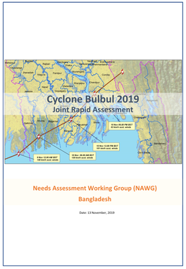 Cyclone Bulbul 2019 Joint Rapid Assessment