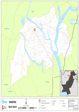 Map of District Bannu