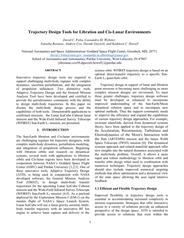 Trajectory Design Tools for Libration and Cis-Lunar Environments