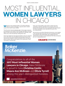 Most Influential Women Lawyers in Chicago