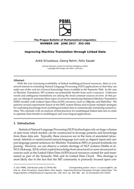 Improving Machine Translation Through Linked Data