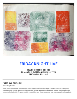 Friday Knight Live