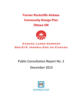 Public Consultation Report No. 2 December 2013