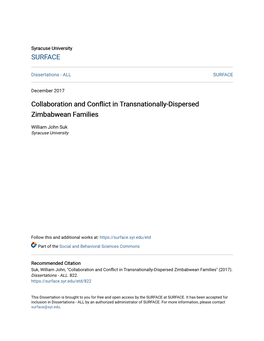 Collaboration and Conflict in Transnationally-Dispersed