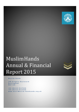 Muslimhands Annual & Financial Report 2015