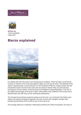 Bierzo Explained