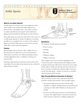 Ankle Sprain