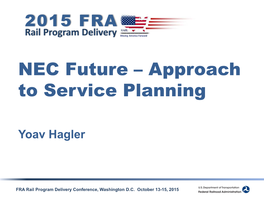 Hagler 151014 FRA Rail Program Delivery Conf