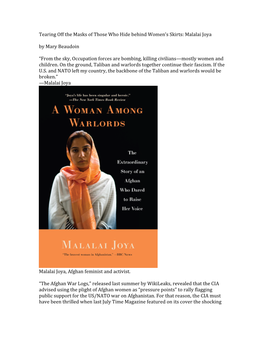 Malalai Joya by Mary Beaudoin