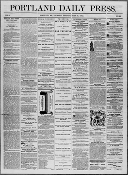 Portland Daily Press: July 31,1862