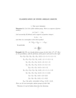 Finite Abelian P-Primary Groups