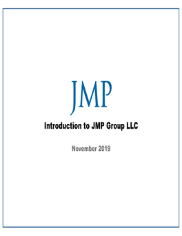 Introduction to JMP Group LLC