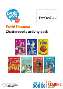 David Walliams Chatterbooks Activity Pack