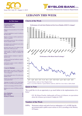 Lebanon This Week