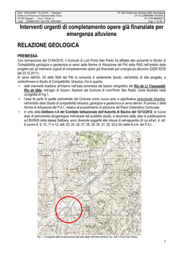 Relazione Geologica