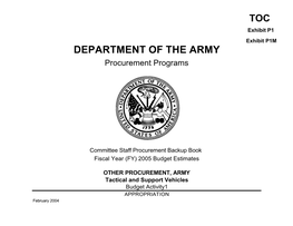 Other Procurement Army 1