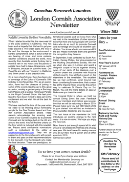 London Cornish Newsletter