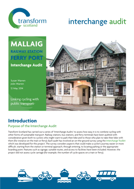 Interchange Audit -- Mallaig Sustainable