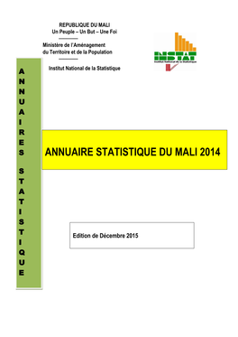 Annuaire Statistique Du Mali 2014