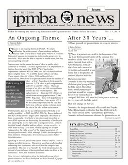 IPMBA News Vol. 15 No. 4 Fall 2006