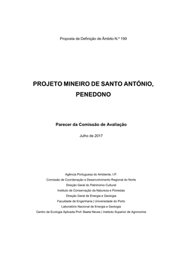 Projeto Mineiro De Santo António, Penedono