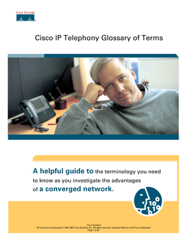 IP Telephony Glossary of Terms