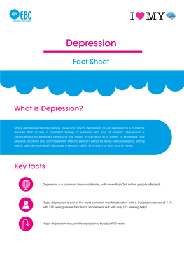 A4-Depression Disease Fact Sheet