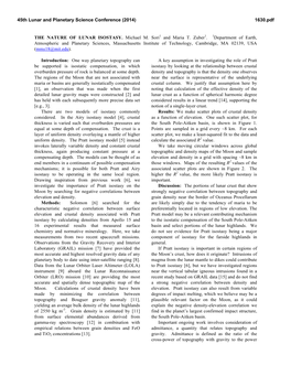 The Nature of Lunar Isostasy