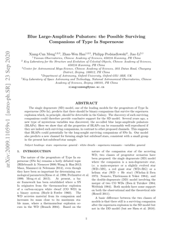 Arxiv:2009.11059V1 [Astro-Ph.SR] 23 Sep 2020 Usi H D(Rnh20) Ae Nthe on Based 2004)