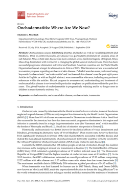 Onchodermatitis: Where Are We Now?