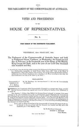 House of Representatives