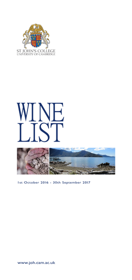 Wine List 2016-17.Pdf
