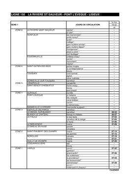 Ligne 150 La Riviere St Sauveur