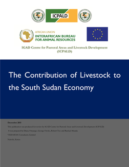 The Contribution of Livestock to the South Sudan Economy