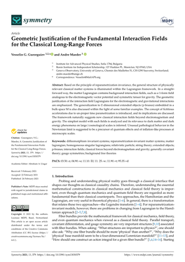 Geometric Justification of the Fundamental Interaction Fields For