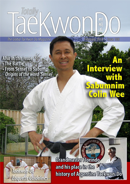 Totally Tae Kwon Do Magazine Continues Its Serialisation of the Dojang, a Novel by Marek Handzel