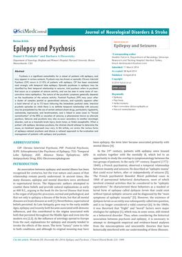 Epilepsy and Psychosis