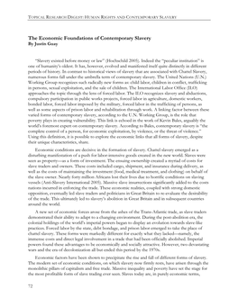 The Economic Foundations of Contemporary Slavery by Justin Guay