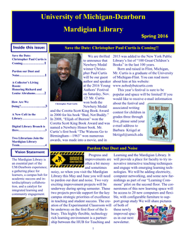 Mardigian Library Newsletter