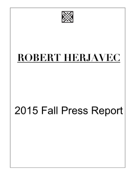 2015 Fall Press Report