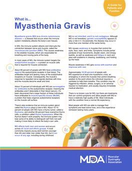 Myasthenia Gravis