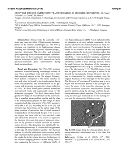 Cleavage Induced Akimotoite Transformation in Shocked Chondrites