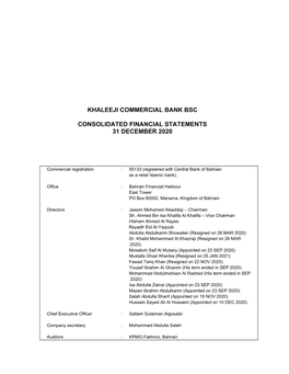 Consolidated Financial Statements