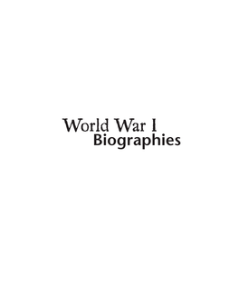 World War I Biographies WWIBIO 9/26/03 12:35 PM Page 3