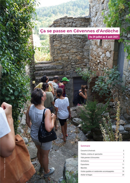 Ça Se Passe En Cévennes D'ardèche Du 29 Juillet Au 8 Août 2021