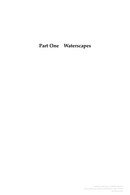 Part One Waterscapes